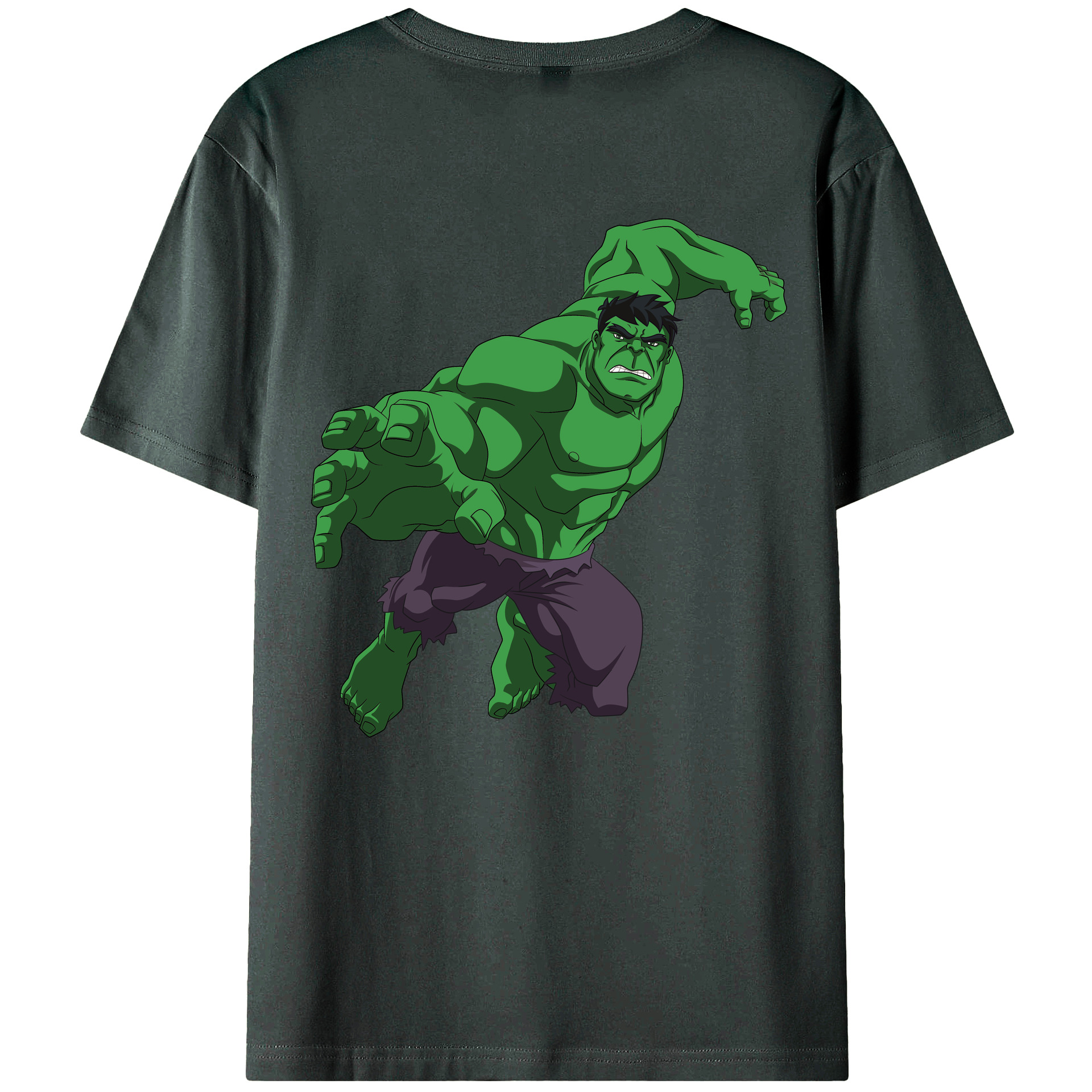 （画像用） アベンジャーズ The Avengers 綿100％ メンズ半袖Tシャツ（バックプリント） 通気性